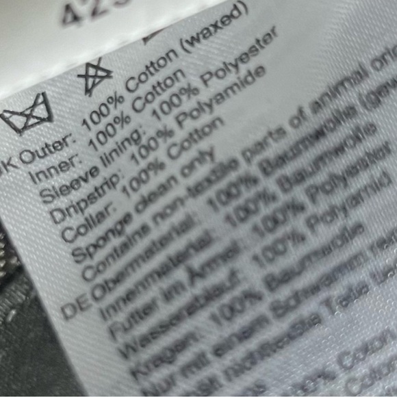 Barbour by Alexachung Trudie  Green Waxed Long Coat Jacket US 8 - Picture 16 of 16